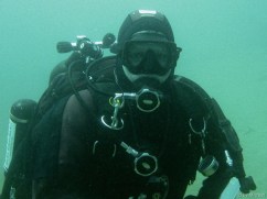 Michael auf der 15m Plattform Michael auf der 15m Plattform