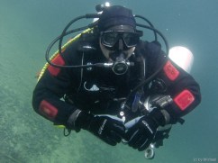 Christian beim Sicherheitsstop Christian beim Sicherheitsstop