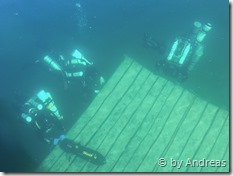 Oliver, Christoph und Michael in der 6m Deko