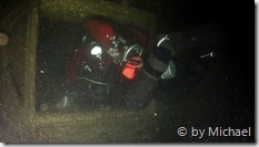 Volker beim hinein tauchen in die James Barrie