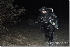 Michael beim Ausstieg aus dem Wasser